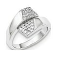thumbnail image 1 of Sterling Silver Rhodium-plated w/CZ Ring, 1 of 3