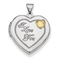thumbnail image 1 of Sterling Silver Rhodium-plated with Gold-plate 21mm Heart Locket, 1 of 1