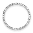 thumbnail image 1 of Sterling Silver Rhodium-platedCubic Zirconia Chain Slide Pendant, 1 of 1