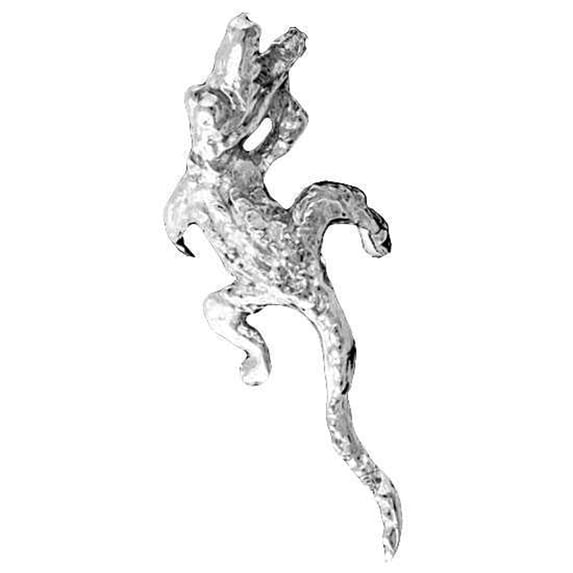 Sterling Silver Right Only Alligator Crocodile Ear Cuff Wrap