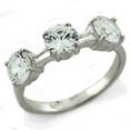 thumbnail image 1 of Sterling Silver Ring AAA GRD CZ Clear LOAS1189 for Women Style High, 1 of 1