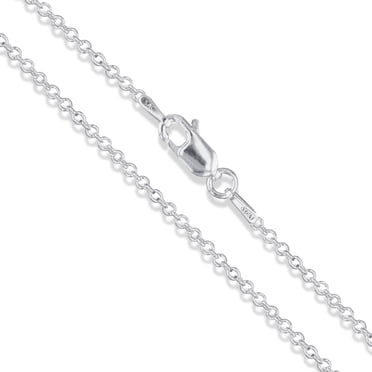 ChainsHouse 925 Sterling Silver Necklace - Dainty Rolo Chain For Women & Men, Hypoallergenic, Gift Box