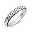 thumbnail image 1 of Sterling Silver Rope Band Ring, 1 of 3