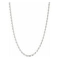 Sterling Silver Rope Chain Necklace, 22"