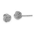 thumbnail image 1 of Sterling Silver Rope Knot Post Earrings Sterling Silver Earrings, 1 of 1