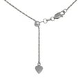 thumbnail image 1 of JewelStop Sterling Silver Silver Rope Link Chain Adjustable 1.0 mm Wide 16 to 22 Inches RHO, 1 of 2
