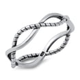 thumbnail image 1 of Sterling Silver Rope Wire Design Ring Size 5, 1 of 3