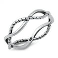 thumbnail image 1 of Sterling Silver Rope Wire Design Ring Size 8, 1 of 3