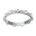 thumbnail image 1 of Sterling Silver Rosary Ring with Cubiz Zirconia, Size 6, 1 of 6