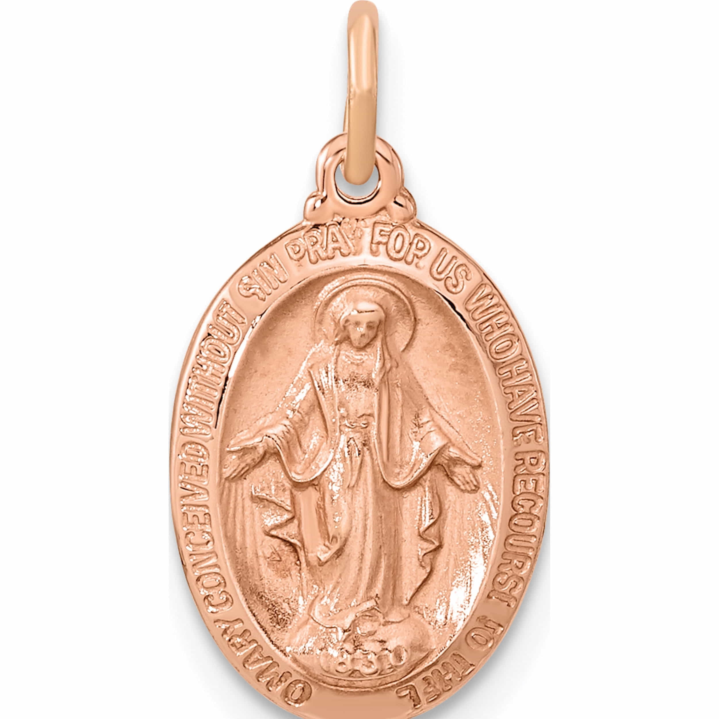 Gold plated miraculous medal sale