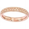 thumbnail image 1 of Sterling Silver Rose Gold-plated Patterned Ring, 1 of 7