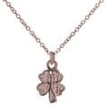 thumbnail image 1 of Sterling Silver Rose Tone Four Leaf Clover Charm, 1 of 1