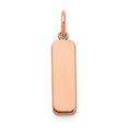 thumbnail image 1 of Finest Gold Sterling Silver & Rose-Plated Small Blank Bar Charm, 1 of 2
