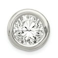 thumbnail image 1 of Sterling Silver Round CZ Chain Slide, 1 of 2