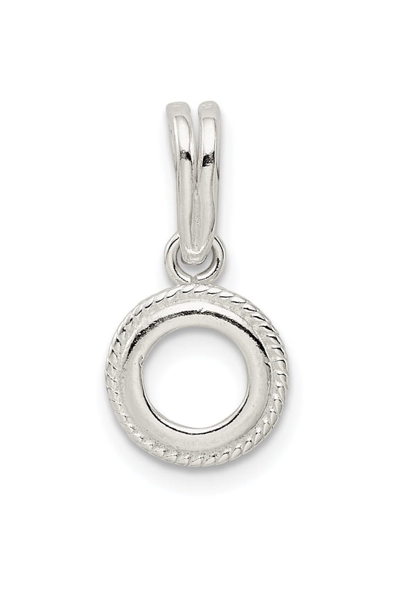 Sterling Silver Round Pendant Setting 5Mm - Pack Of 4