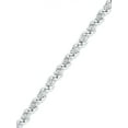 thumbnail image 1 of Sterling Silver Round White Diamond Fashion Bracelet (0.10 CTTTW), 1 of 1