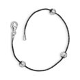 thumbnail image 1 of Sterling Silver & Ruthenium D/C Bead Bracelet, 1 of 1