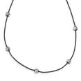 thumbnail image 1 of Finest Gold Sterling Silver & Ruthenium D&C Bead Necklace, 1 of 3