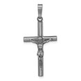 thumbnail image 1 of Sterling Silver Ruthenium-plated Polished Crucifix Pendant, 1 of 4