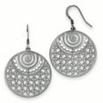 thumbnail image 1 of Sterling Silver Ruthenium-plated Shepherd Hook Earrings, 1 of 2