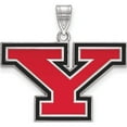 thumbnail image 1 of Sterling Silver S. Rh-P Logoart Youngstown State University Large Enamel Pendant (25 X 29) Made In United States ss010ysu, 1 of 5
