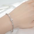 thumbnail image 1 of Sterling Silver S925 Moissanite Princess Square Bracelet High-grade D Color, 1 of 2