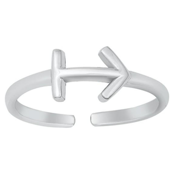 Sterling Silver Sagittarius Sign Zodiac Toe Ring Adjustable Midi Band Jewelry Female Unisex
