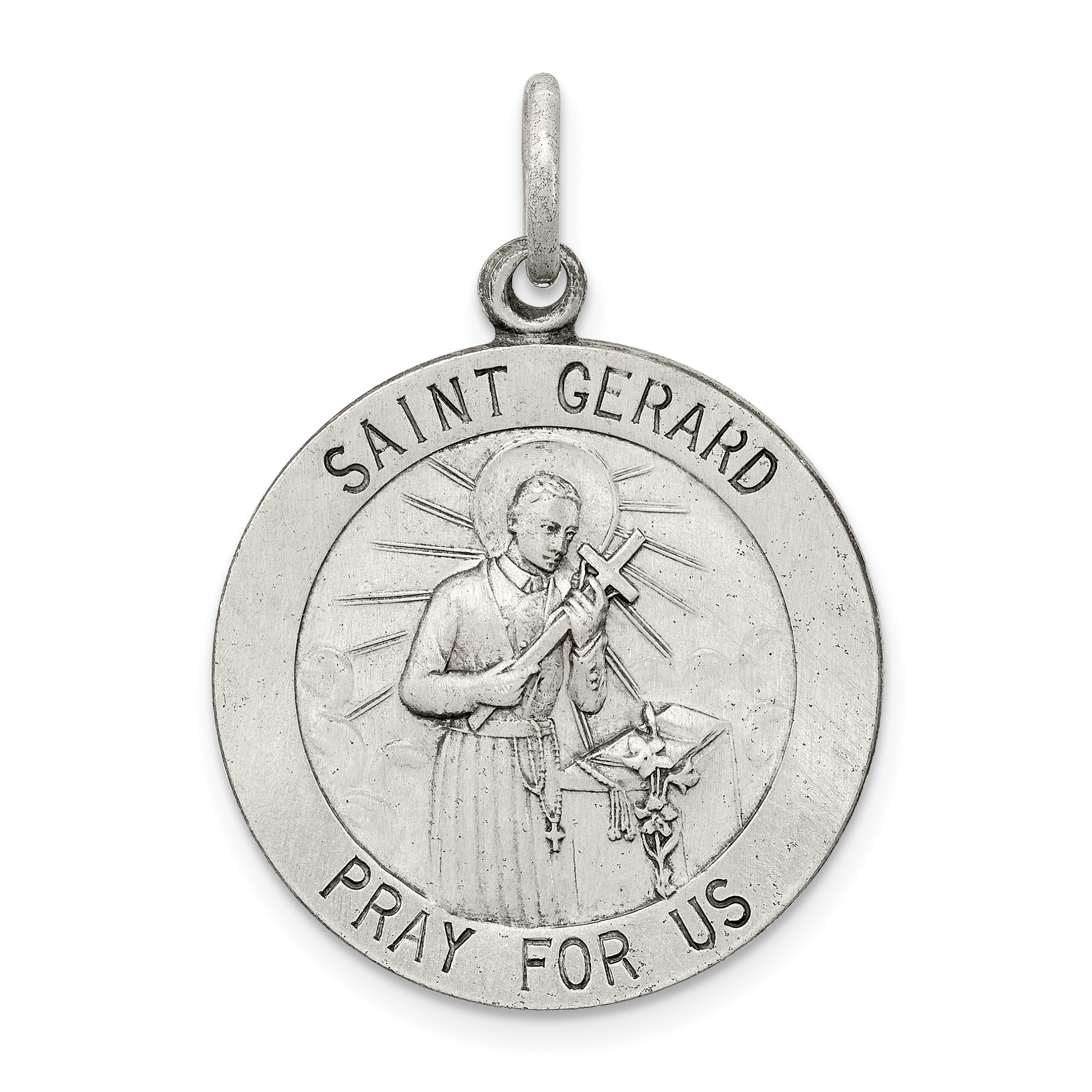 Sterling Silver Saint Gerard Medal - Walmart Business Supplies