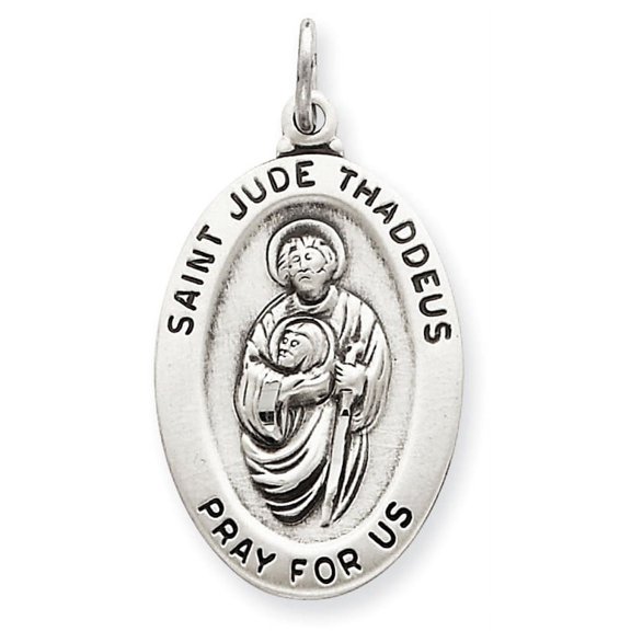 Sterling Silver Saint Jude Thaddeus Medal