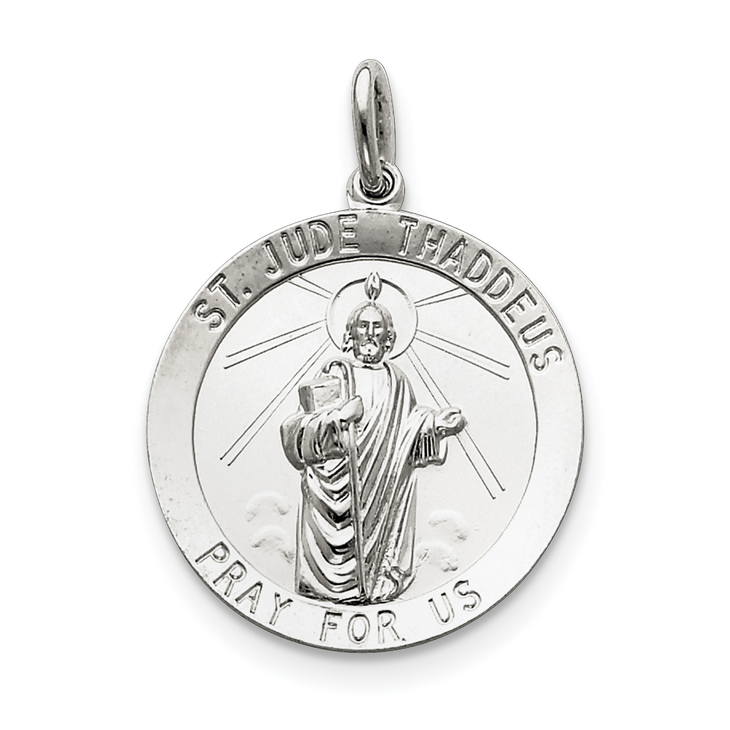 Sterling Silver Saint Jude Thaddeus Medal - Walmart.com