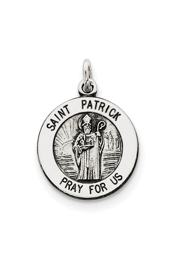 Sterling Silver Saint Patrick Medal