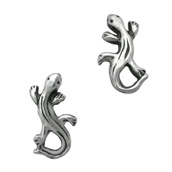 Sterling Silver Salamander Newt Stud Post Earrings