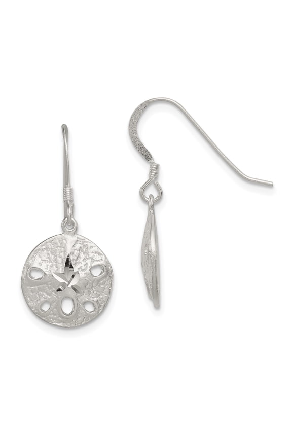 Sterling Silver Sand Dollar Earrings