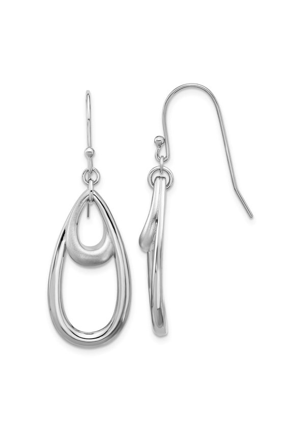 Sterling Silver Satin Drop Earrings