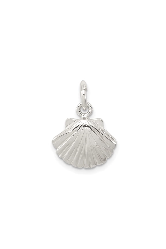 925 Sterling Silver Scallop Shell Pendant Charm, Camino De Santiago Pilgrimage Symbol