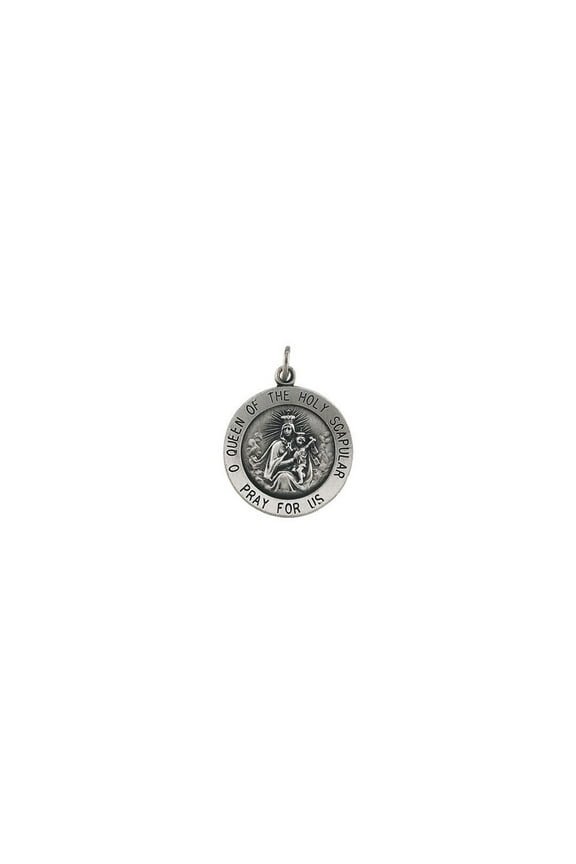 Sterling Silver Scapular Medal 15mm - 4.6 Grams