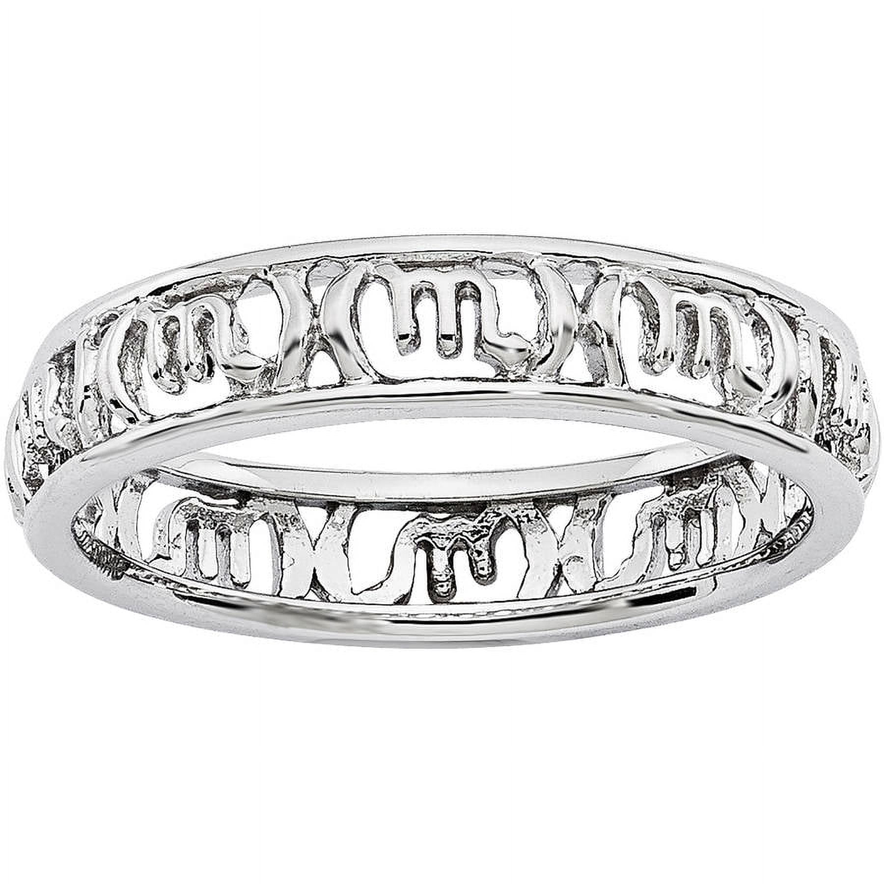 Sterling Silver Scorpio Zodiac Ring