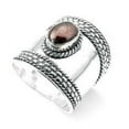 thumbnail image 1 of Sterling Silver Scottish Dukes Garnet Armor Ring, 1 of 2