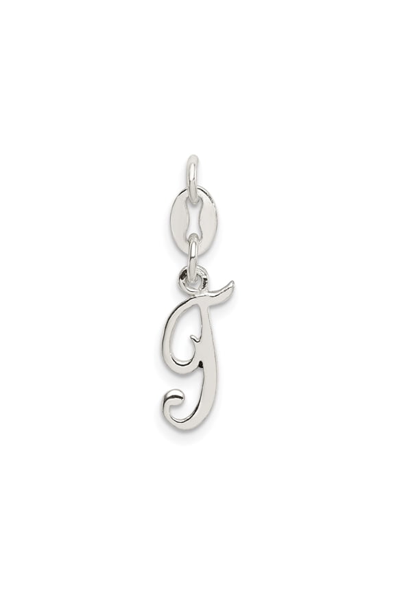 Sterling Silver Script Initial J Pendant for Women, Cursive Alphabet Charm for Necklace or Bracelet, Personalized Monogram Jewelry Symbolizing Identity and Style