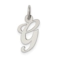 thumbnail image 1 of Sterling Silver Script Letter G Initial Charm Pendant, 1 of 4