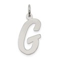 thumbnail image 1 of Sterling Silver Script Letter G Pendant Charm for Women or Unisex, Polished Cursive Initial Necklace Jewelry, Custom Alphabet Monogram Accessory, 1 of 6