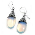 thumbnail image 1 of Sterling Silver Sea-Opal Loose Glass Teardrop Earrings, 1 of 1
