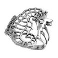 thumbnail image 1 of Sterling Silver Seahorse Ring, 1 of 8