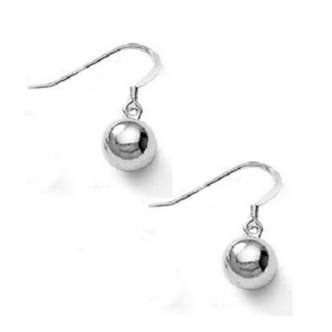 SLUYNZ Sterling Silver Ball Drop Earrings With CZ - 2.8cm Dangle, Hypoallergenic, Gift Boxed