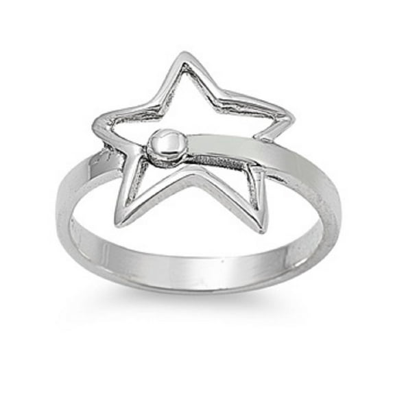 Sterling Silver Shooting Star Ring