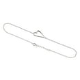 thumbnail image 1 of Sterling Silver Sideways Heart Necklace, 18" Chain, 1 of 5