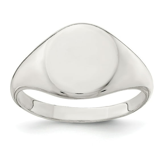Sterling Silver Signet Ring - 5.3 Grams - Size 11 - Measures 2.3mm Wide