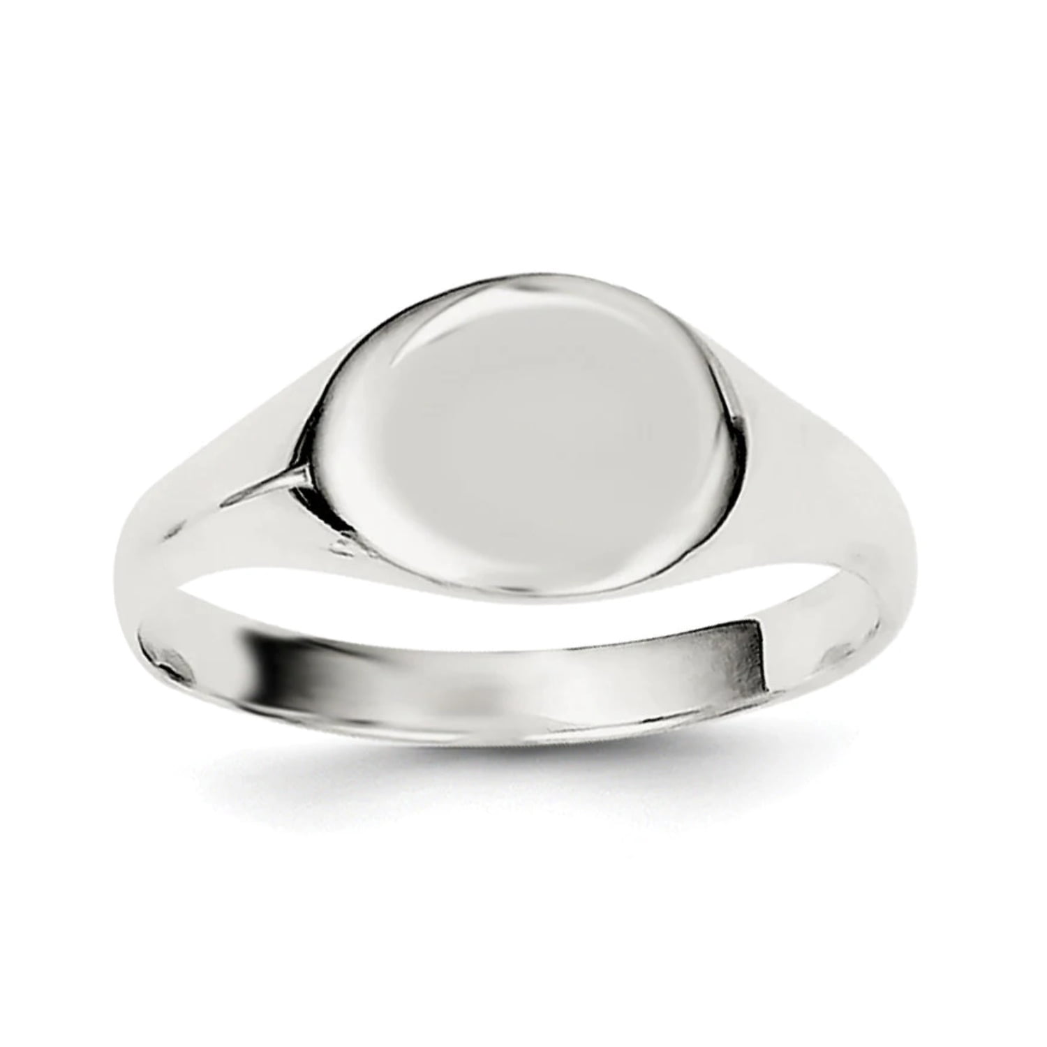 Signet Ring Rilver Sterling Silver Signet Ring QR2472 - Walmart.com