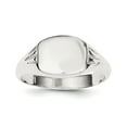 thumbnail image 1 of 925 Sterling Silver Solid Polished Signet Ring Size 6 - 3.4 Grams -  Jewelry Gift for Mom, 1 of 2