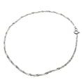 thumbnail image 1 of Sterling Silver Singapore Nickel Free Chain Anklet Italy, 11", 1 of 2